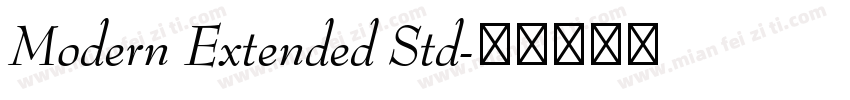 Modern Extended Std字体转换
